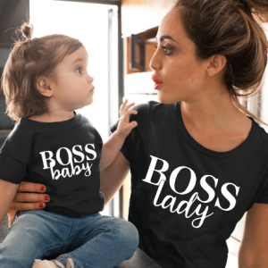 Tee shirt mere fille boss lady Tee shirt mere fille boss lady