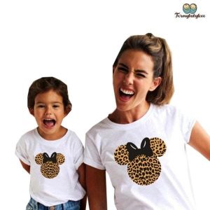 Tee shirt mere fille cartoon