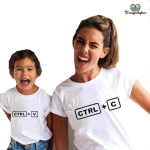 Tee shirt mere fille copier coller