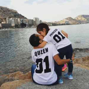 Tee shirt mere fille princesse et reine