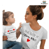 Tee shirt mere fille rigolo