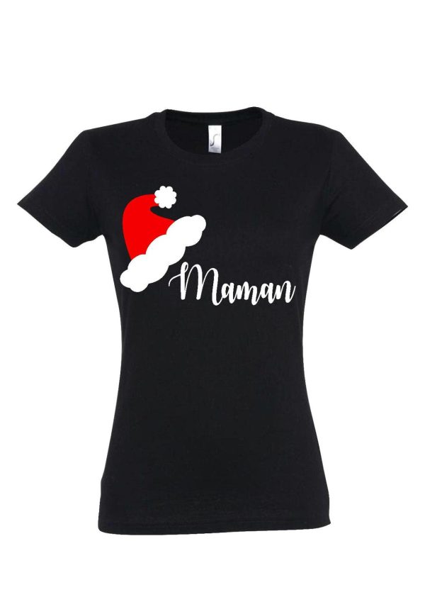 Tee shirt noel famille bonnet pere noel, noel personnalise, tenue noel enfant et adulte