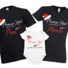 Tee shirt noel famille premier noel, premier noel papa, premier noel maman, mon premier noel