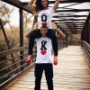 King And Queen Couple T Shirts White