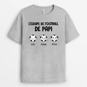 L’Equipe de Football de Papa Papy – Cadeau Personnalise  T-shirt pour Papa Papy L’Equipe de Football de Papa Papy – Cadeau Personnalise  T-shirt pour Papa Papy