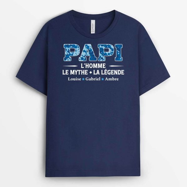 L’Homme, Le Mythe, La Legende – Cadeau Personnalise  T-shirt Pour Papa