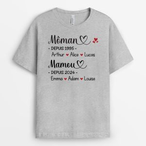 L’Originie De Mamie Maman – Cadeau Personnalise  T-shirt Pour Femme L’Originie De Mamie Maman – Cadeau Personnalise  T-shirt Pour Femme
