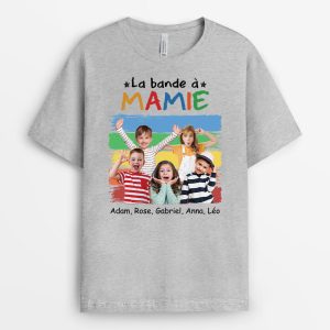 La Bande A MamanMamie Avec Photo Coloree – Cadeau Personnalise  T-shirt pour Femme La Bande A MamanMamie Avec Photo Coloree – Cadeau Personnalise  T-shirt pour Femme