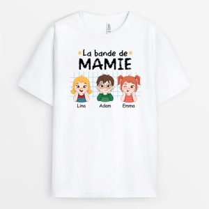 La Bande A MamanMamie Carreaux – Cadeau Personnalise  T-shirt pour Femme La Bande A MamanMamie Carreaux – Cadeau Personnalise  T-shirt pour Femme