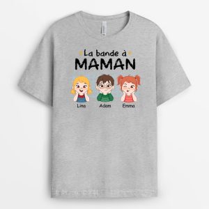 La Bande A MamanMamie Carreaux – Cadeau Personnalise  T-shirt pour Femme La Bande A MamanMamie Carreaux – Cadeau Personnalise  T-shirt pour Femme