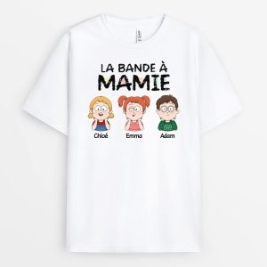La Bande A MamanMamie Etoile – Cadeau Personnalise  T-shirt pour Femme La Bande A MamanMamie Etoile – Cadeau Personnalise  T-shirt pour Femme