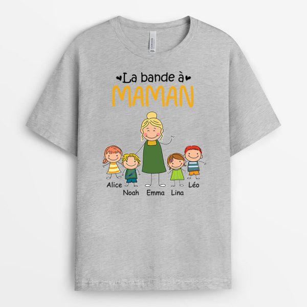 La Bande A Mamie Allumette – Cadeau Personnalise  T-shirt pour Mamie