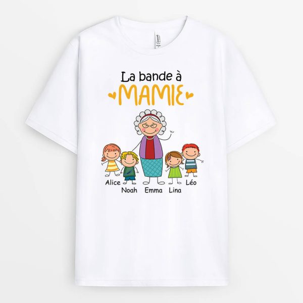 La Bande A Mamie Allumette – Cadeau Personnalise  T-shirt pour Mamie