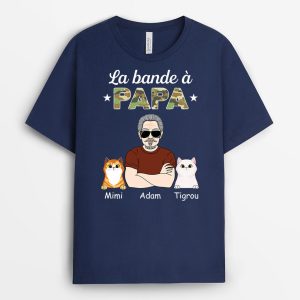 La Bande A Papa Chats – Cadeau Personnalise T-shirt pour Amoureux des animaux La Bande A Papa Chats – Cadeau Personnalise T-shirt pour Amoureux des animaux