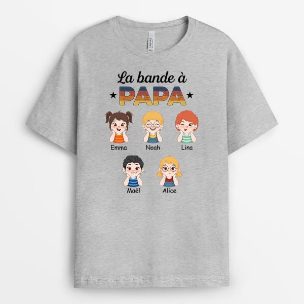 La Bande A Papa Dessin Mignon – Cadeau Personnalise  T-shirt pour Papa