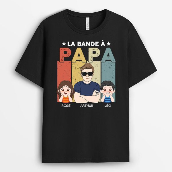 La Bande A Papa Papy Lunettes – Cadeau Personnalise  T-shirt pour Homme