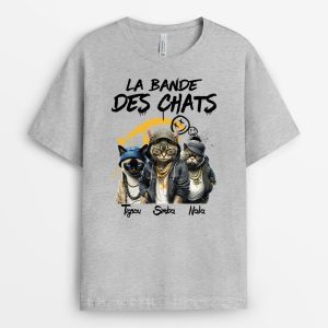 La Bande De Chat (Hip-Hop) – Cadeau Personnalise T-shirt pour les amoureux des animaux La Bande De Chat (Hip-Hop) – Cadeau Personnalise T-shirt pour les amoureux des animaux