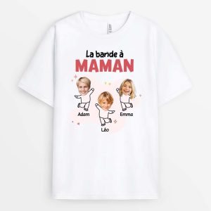La Bande De MamanMamie Photo – Cadeau Personnalise T-shirt pour Femme La Bande De MamanMamie Photo – Cadeau Personnalise T-shirt pour Femme