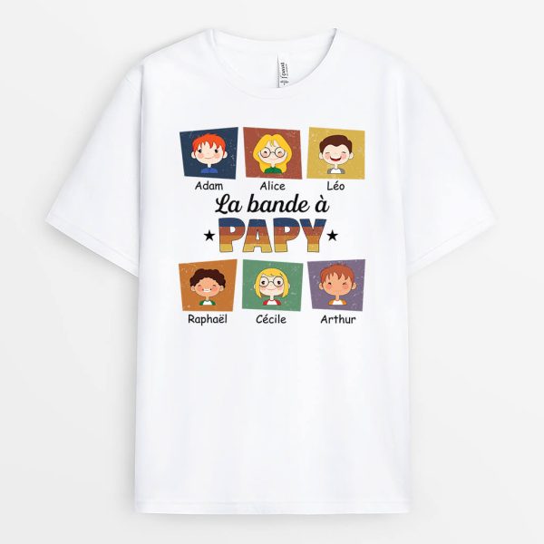 La Bande De Papy – Cadeau Personnalise  T-shirt pour Noel