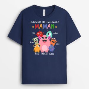 La Bande a Mamie Maman Monstres – Cadeau Personnalise T-shirt pour Femme La Bande a Mamie Maman Monstres – Cadeau Personnalise T-shirt pour Femme