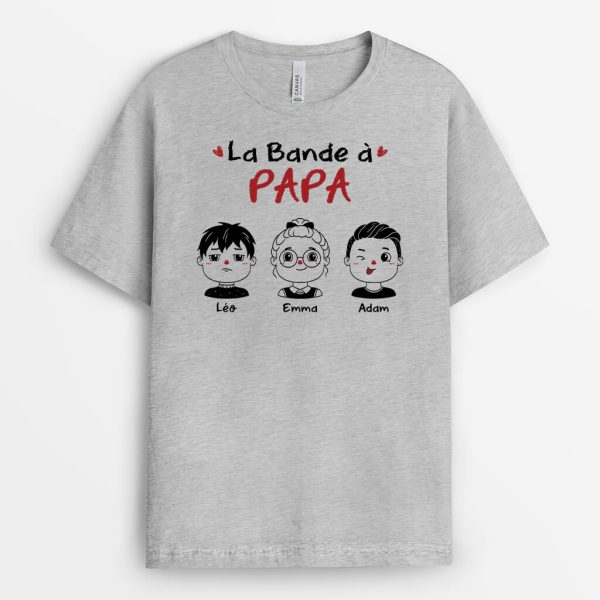 La Bande a PapyPapa – Cadeau Personnalise  T-shirt pour Homme