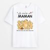 La Bande de MamanMamie Ours Fleurs – Cadeau Personnalise  T-shirt pour Femme