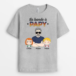 La Bande De Papa - Cadeau Personnalise T-shirt pour Homme 2 La Bande de Papa Cadeau Personnalise T shirt Pour Homme 1