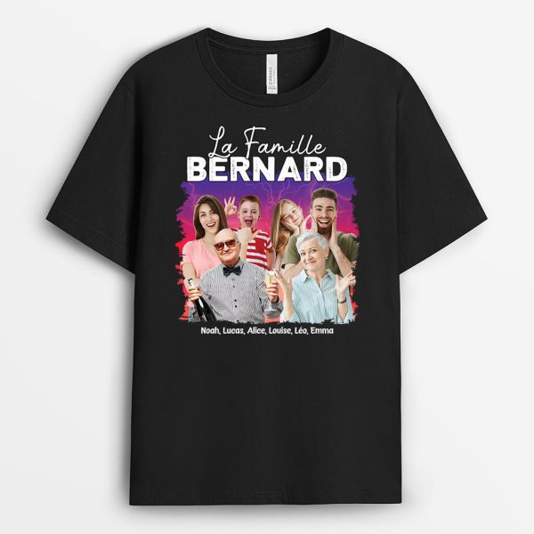 La Famille Dubois – Cadeau Personnalise  T-shirt Pour Famille