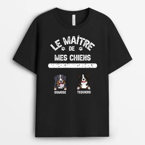 La Maitresse Le Maitre de Chien – Cadeau Personnalise T-shirt pour Amoureux des chiens La Maitresse Le Maitre de Chien – Cadeau Personnalise T-shirt pour Amoureux des chiens