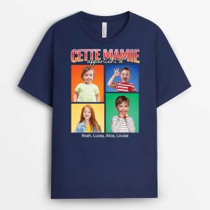 La Meilleure Maman Appartient A – Cadeau Personnalise  T-shirt pour Femme La Meilleure Maman Appartient A – Cadeau Personnalise  T-shirt pour Femme