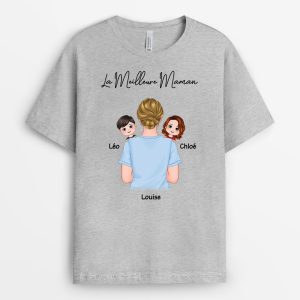 La Meilleure Maman – Cadeau Personnalise  T-shirt pour Maman Mamie