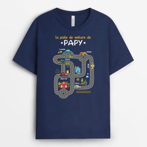 La Piste De Voiture De PapaPapy – Cadeau Personnalise  T-shirt pour Homme La Piste De Voiture De PapaPapy – Cadeau Personnalise  T-shirt pour Homme
