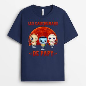Le Cauchemar De Grand-Pere  Cadeau Personnalise  T-shirt pour Halloween Le Cauchemar De Grand-Pere  Cadeau Personnalise  T-shirt pour Halloween