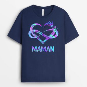 Le Coeur De Mamie – Cadeau Personnalise  T-shirt pour MamanMamie Le Coeur De Mamie – Cadeau Personnalise  T-shirt pour MamanMamie