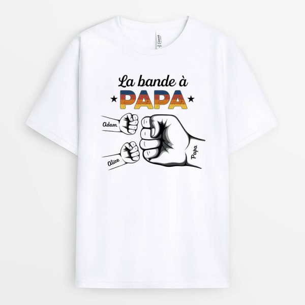 Le Gang de Papa Poing – Cadeau Personnalise  T-shirt pour Papa