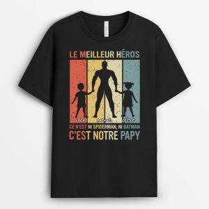 Le Meilleur Heros C’Est Mon Papa – Cadeau Personnalise  T-shirt pour Papa Le Meilleur Heros C’Est Mon Papa – Cadeau Personnalise  T-shirt pour Papa