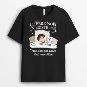 Le Pere Noel n’existe pas – Cadeau Personnalise T-shirt pour Amoureux des chiens Le Pere Noel n’existe pas – Cadeau Personnalise T-shirt pour Amoureux des chiens