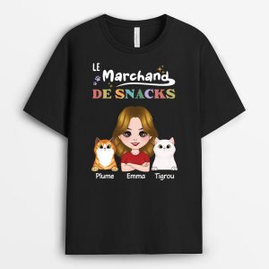 Le RevendeurLa Revendeuse De Friandise Version Chats – Cadeau Personnalise  T-shirt Pour Amoureux Des Animaux Le RevendeurLa Revendeuse De Friandise Version Chats – Cadeau Personnalise  T-shirt Pour Amoureux Des Animaux
