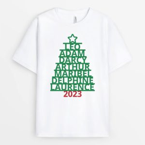Le Sapin de Noel par Nos enfants-Cadeau Personnalise – T-shirt pour Enfants Le Sapin de Noel par Nos enfants-Cadeau Personnalise – T-shirt pour Enfants