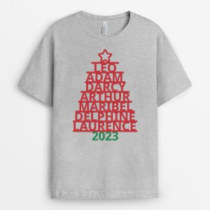 Le Sapin de Noel par Nos enfants-Cadeau Personnalise – T-shirt pour Enfants Le Sapin de Noel par Nos enfants-Cadeau Personnalise – T-shirt pour Enfants