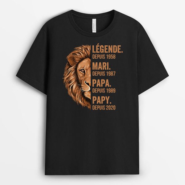 Legend – Cadeau Personnalise  T-shirt pour Homme