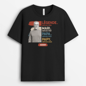 Legende Avec Photo – Cadeau Personnalise  T-shirt Pour Homme Legende Avec Photo – Cadeau Personnalise  T-shirt Pour Homme