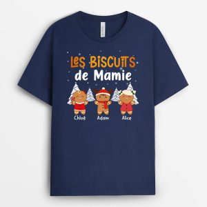 Les Biscuits De Mamie Maman – Cadeau Personnalise T-shirt pour Mamie Maman Noel Les Biscuits De Mamie Maman – Cadeau Personnalise T-shirt pour Mamie Maman Noel