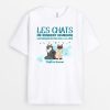 Les Chats Me Rendent Heureux – Cadeau Personnalise  T-shirt pour Amoureux des chats
