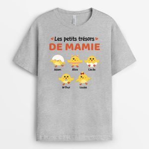Les Petits Tresors de Mamie Maman – Cadeau Personnalise T-shirt pour Mamie Maman Les Petits Tresors de Mamie Maman – Cadeau Personnalise T-shirt pour Mamie Maman