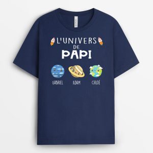 L’univers De Papa Papi – Cadeau Personnalise  T-shirt pour PapaPapi L’univers De Papa Papi – Cadeau Personnalise  T-shirt pour PapaPapi