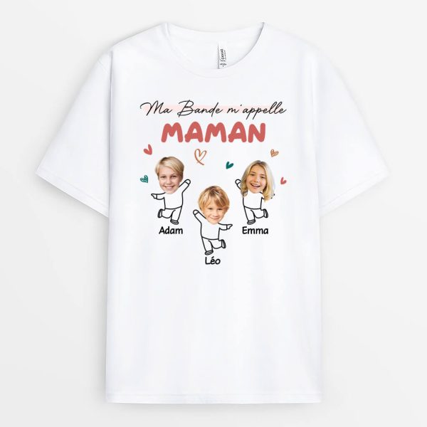 Ma Bande M’Appelle MamieMaman – Cadeau Personnalise  T-shirt pour Femme