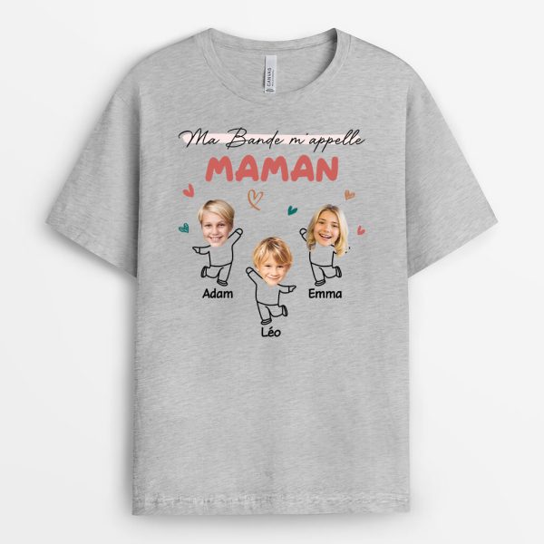 Ma Bande M’Appelle PapyPapa – Cadeau Personnalise  T-shirt pour Homme