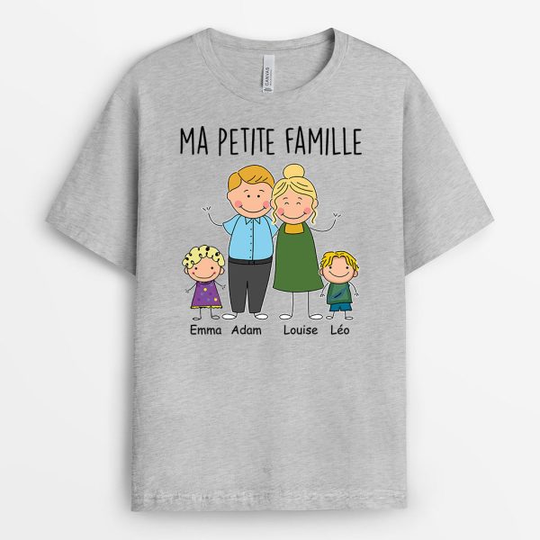 Ma Petite Famille Comme Une Famille Ordinaire Mais Plus Cool – Cadeau Personnalise  T-shirt pour Famille