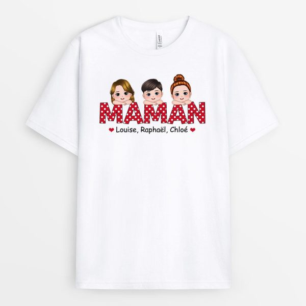 Mamam Mamie – Cadeau Personnalise  T-shirt pour Mamie Maman